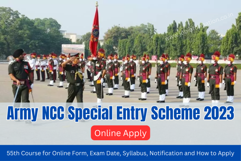 Army NCC Special Entry Scheme 2023 55th Course For Online Form Exam