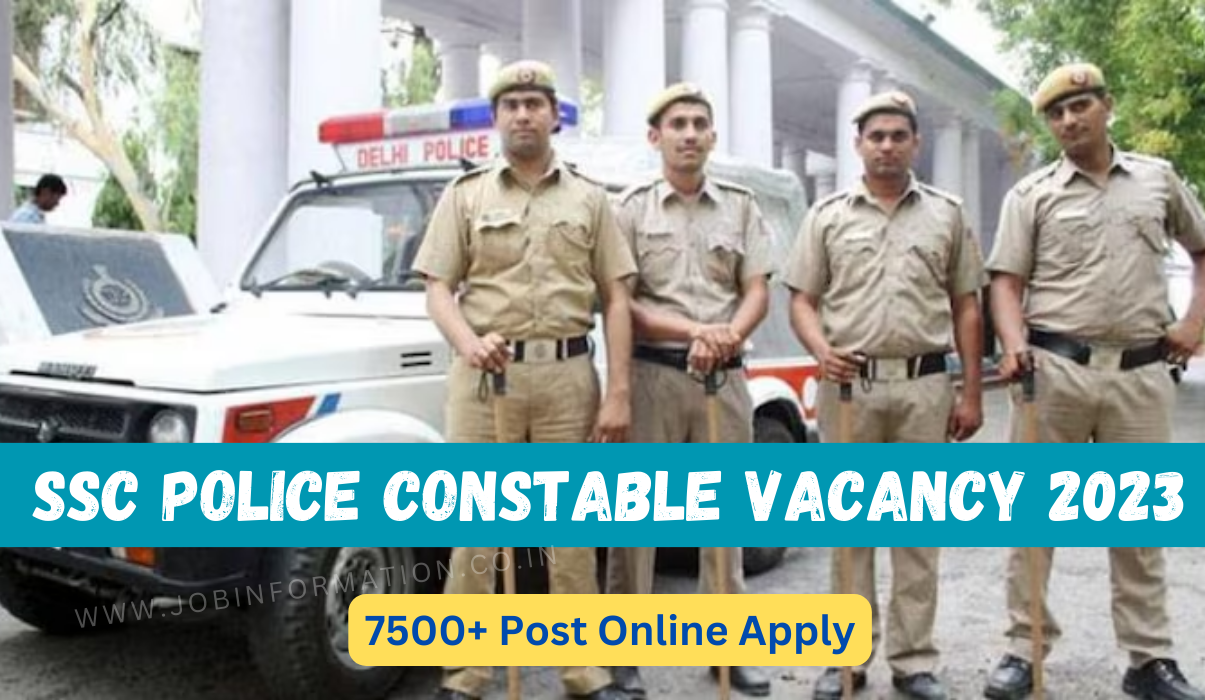 SSC Delhi Police Vacancy 2023 Notice Out Online Apply For 7500 Posts