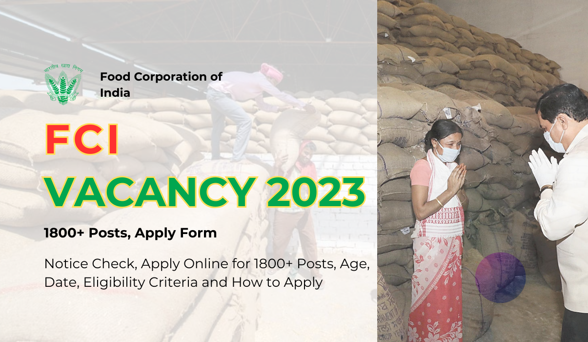 Fci Vacancy Notice Check Apply Online For Posts Age Date