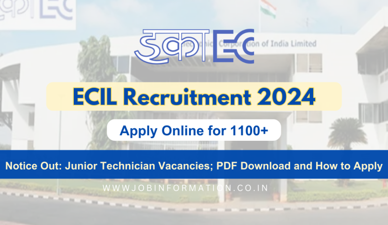 Ecil Recruitment Notice Out Online Form For Junior