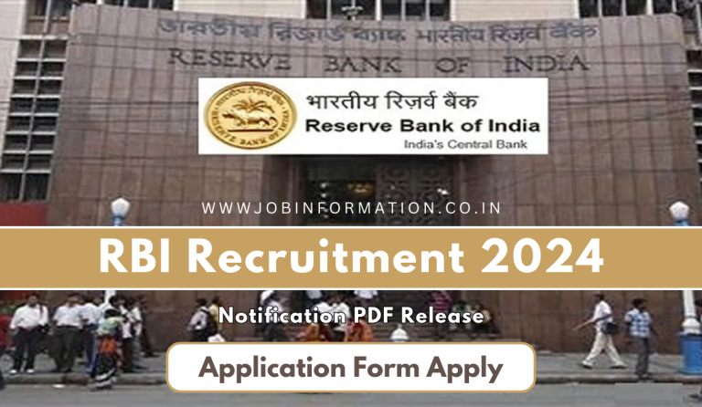 RBI Recruitment 2024 PDF Form For Various Posts Check Post