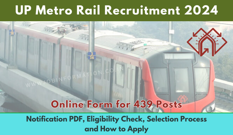 UP Metro Rail Recruitment 2024 Notice Apply Online For 439 Posts