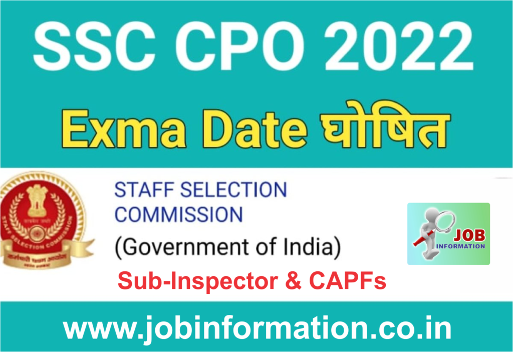 SSC CPO Exam Date