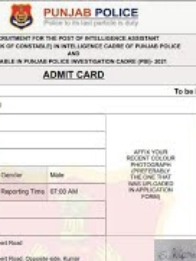 Admit Card