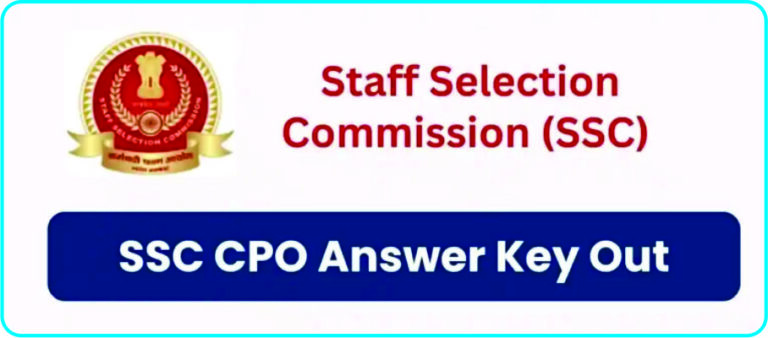 SSC CPO Answer Key 2022