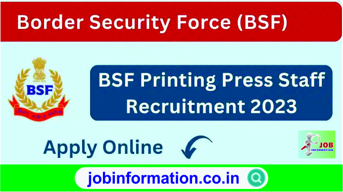 BSF Printing Press Staff Bharti