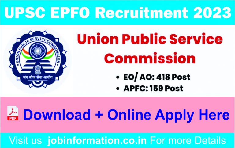 UPSC EPFO Recruitment