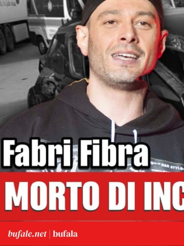 Dicono che è morto Fabri Fibra dopo un incidente