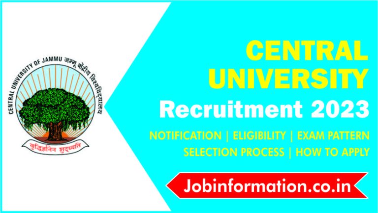 CU Jammu Non-Teaching Recruitment