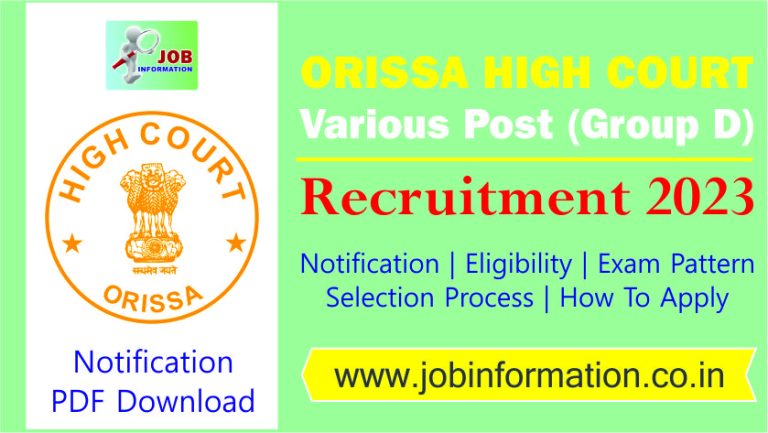 Orissa High Court Group D Bharti