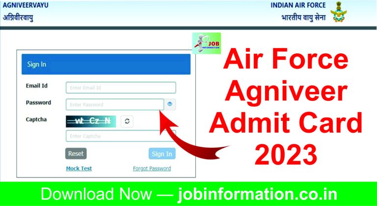 Air Force Agniveer Admit Card