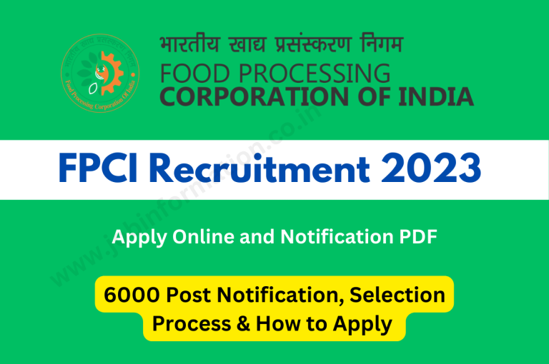 FPCI Recruitment 2023 Online Apply for 6000 Post Notification, Selection Process and How to Apply