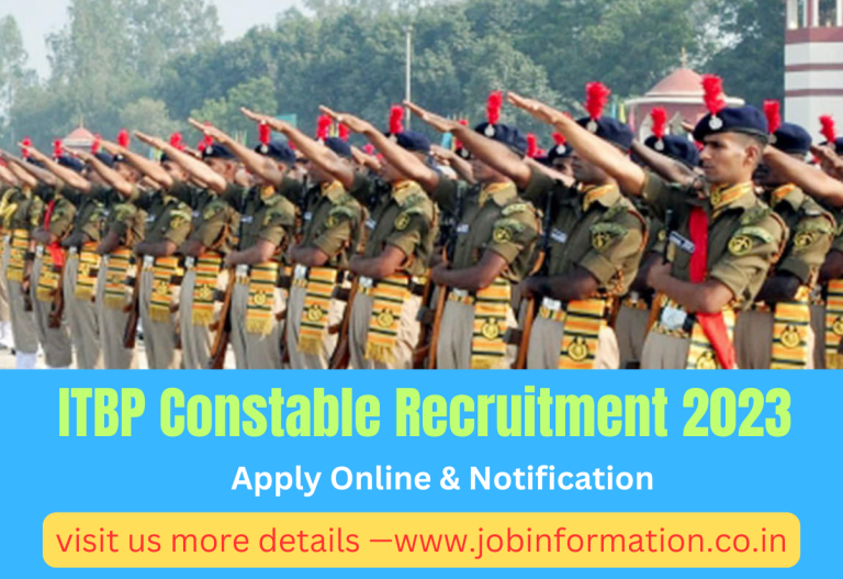 ITBP Constable Recruitment 2023 Apply Online for Head Constable Midwife, Post Check, Age, Selection Process, Eligibility and How to Apply