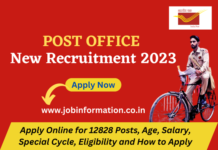 India Post GDS Recruitment 2023 Apply Online for 12828 Posts, Age, Salary, Special Cycle, Eligibility and How to Apply