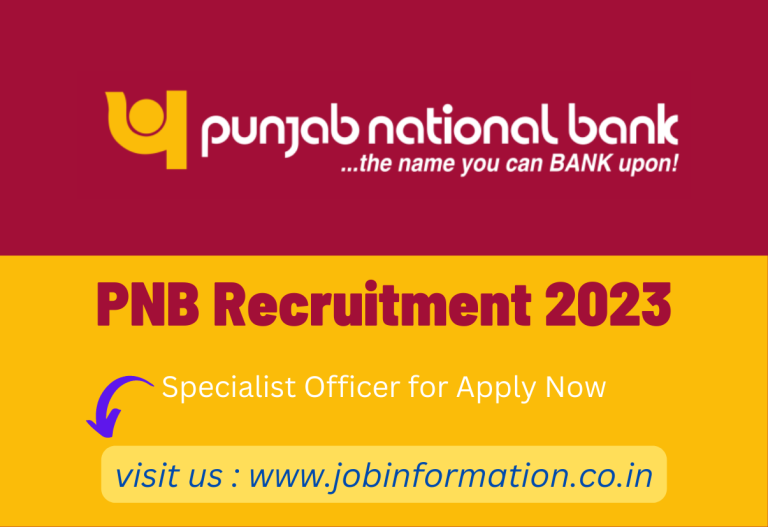 PNB Recruitment 2023 Apply Online for SO (Specialist Officer) 240 Post, Detail Check, Age, Salary, Dates, Eligibility and How to Apply at @www.pnbindia.in