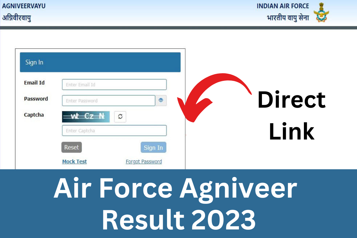 Air Force Agniveer Result 2/2023 Declared, Merit List Check From Here