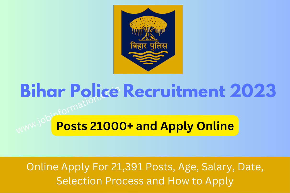 Bihar Police Recruitment 2023 Online Apply For 21,391 Posts, Age, Salary, Date, Selection Process and How to Apply