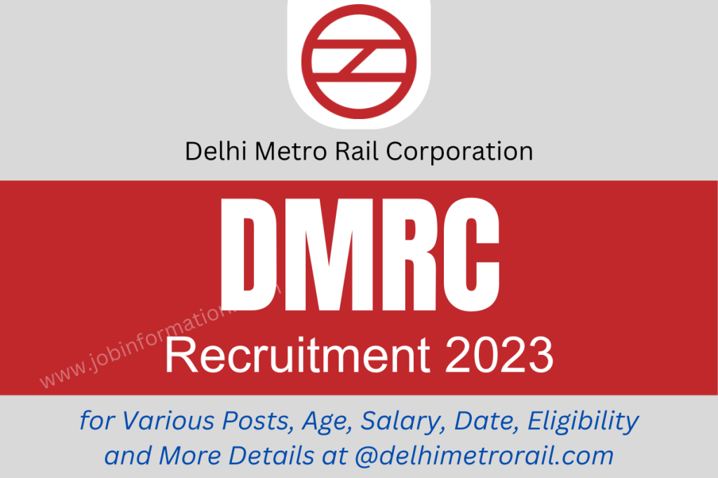 DMRC Recruitment 2023 Online Apply for Various Posts, Age, Salary, Date, Eligibility and More Details at @delhimetrorail.com