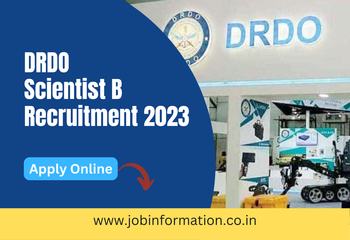 DRDO Scientist B Recruitment 2023 Apply Online For Various Posts ...