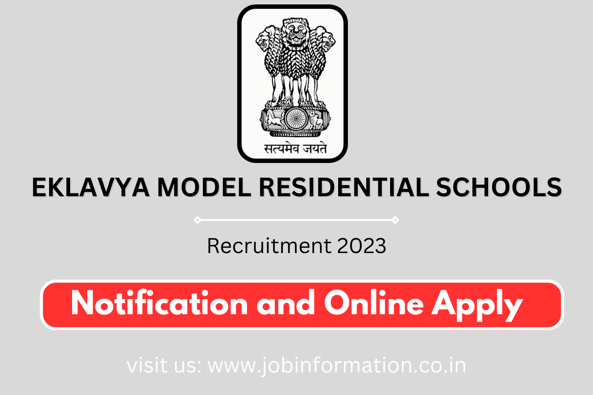 Eklavya Model Residential Schools Recruitment 2023, Apply Online, Salary, Exam Date, Age
