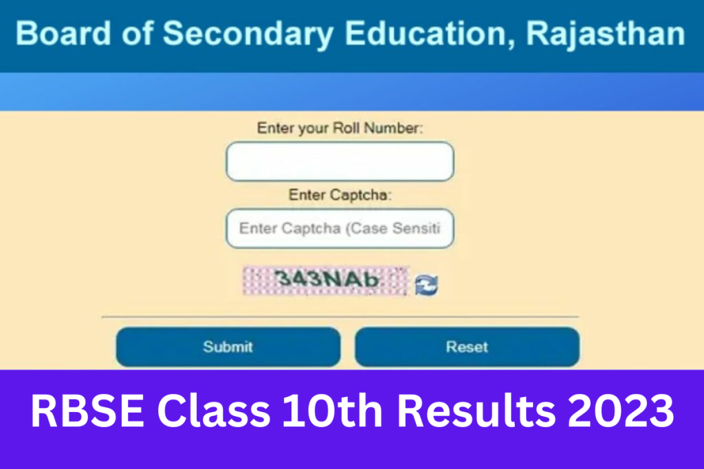 RBSE Class 10th Result 2023 Check Rajasthan Board 10th Result