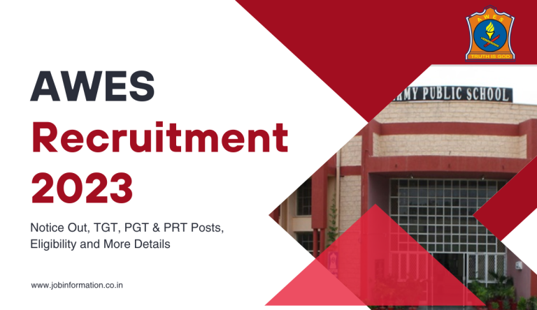 AWES Recruitment 2023 Notice Out, 8000+ TGT, PGT & PRT Posts, Eligibility and More Details