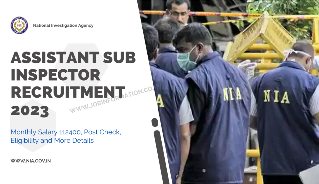 Assistant Sub Inspector Recruitment 2023: Monthly Salary 112400, Post Check, Eligibility and More Details