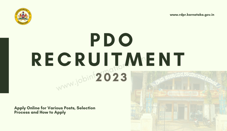 PDO Recruitment 2023 Notice Out: Apply Online for Various Posts, Selection Process and How to Apply