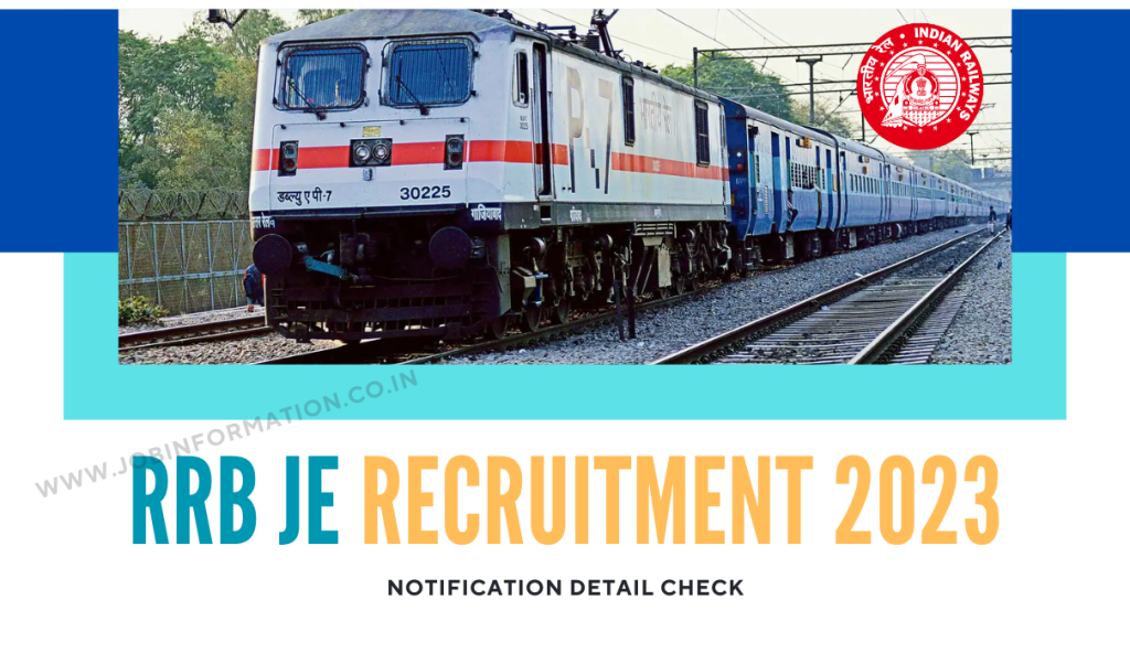RRB JE Recruitment 2023 Online Form, Notification, Exam Date, Eligibility and How to Apply at @rrbcdg.gov.in