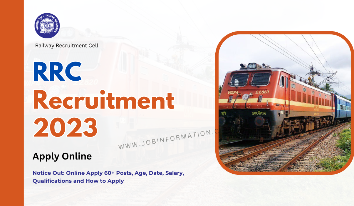 RRC Recruitment 2023 Notice Out: Online Apply 60+ Posts, Age, Date, Salary, Qualifications and How to Apply
