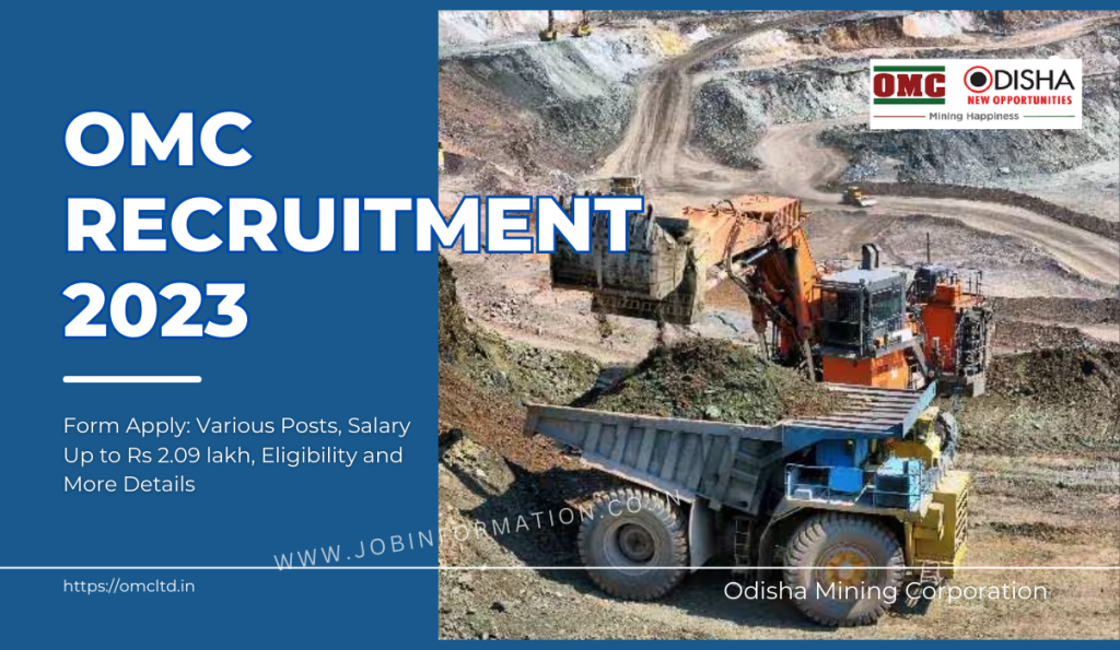 Omc Recruitment 2023 Form Apply Various Posts Salary Up To Rs 2 09