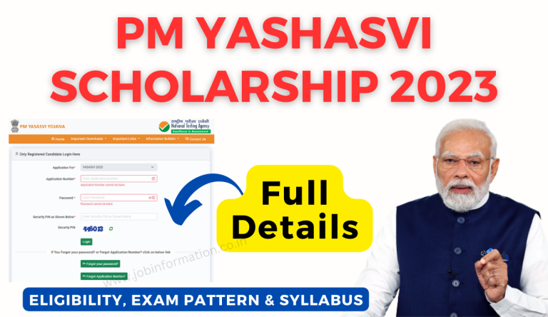 PM Yashasvi Scheme 2023 Apply Online, PM Yashasvi Scholarship for Registration, Eligibility, Documents & More Details