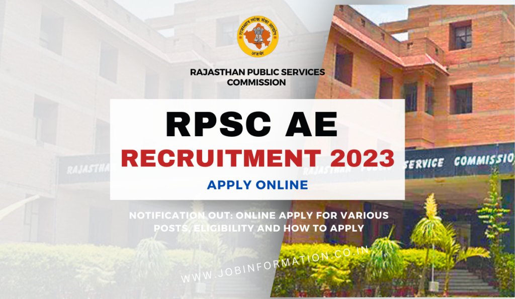 RPSC AE Recruitment 2023 Notification Out: Online Apply for Various Posts, Eligibility and How to Apply