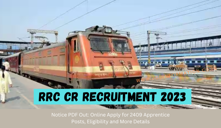 RRC CR Recruitment 2023 Notice PDF Out: Online Apply for 2409 Posts, Eligibility and More Details