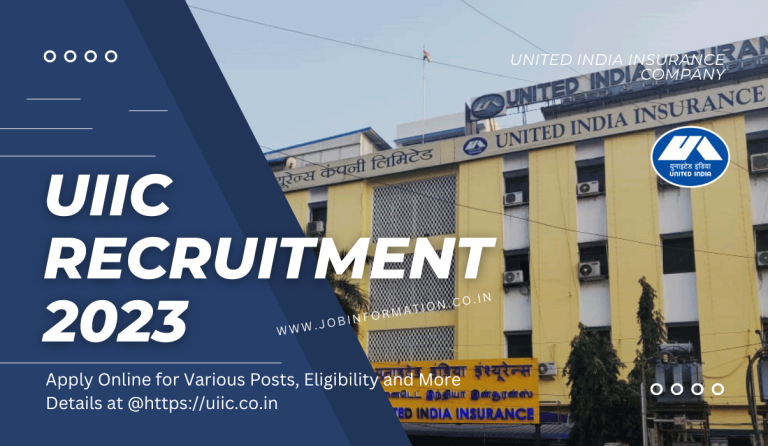 UIIC Recruitment 2023 Notice PDF Out: Apply Online for Various Posts, Eligibility and More Details at @https://uiic.co.in