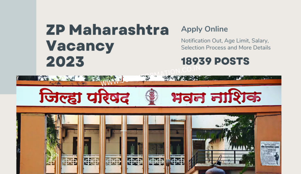 ZP Maharashtra Vacancy 2023 Notification Out for 18939 Vacancies, Age Limit, Salary, Selection Process and More Details