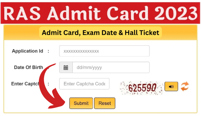 RPSC RAS Admit Card 2023: Exam Date Notice, Hall Ticket Download and Other Detail Check