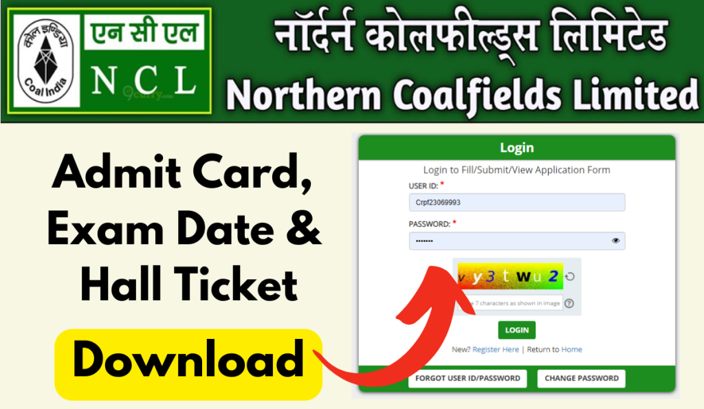 NCL Admit Card 2023 Out: Exam Date & Hall Ticket Download at @www.nclcil.in