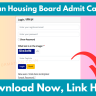 Rajasthan Housing Board Admit Card 2023 Released Download Now for Written Exam, Direct Link Here