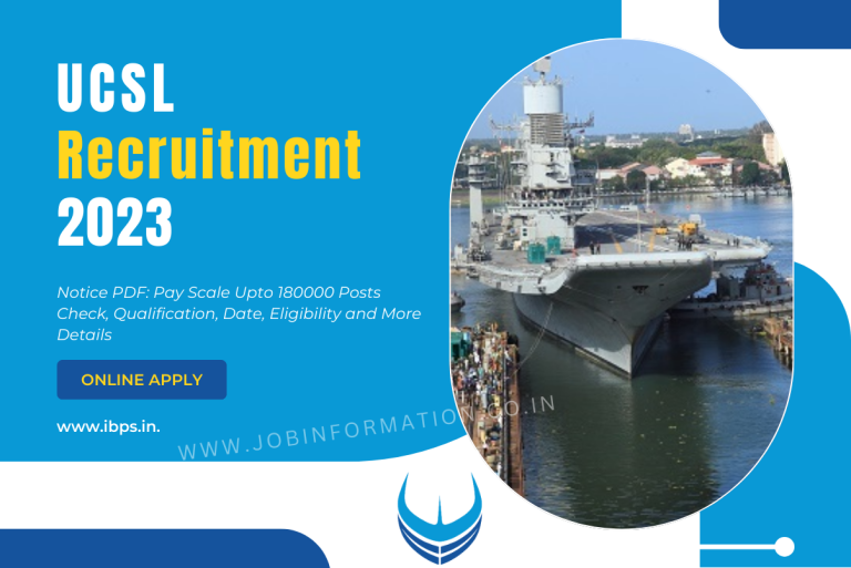 UCSL Recruitment 2023