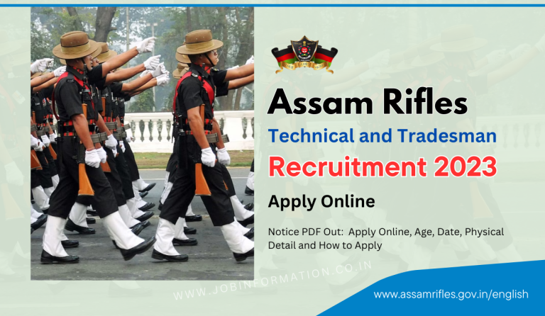 Assam Rifles Technical and Tradesman Recruitment 2024 Notice PDF Out: Apply Online, Age, Date, Physical Detail and How to Apply