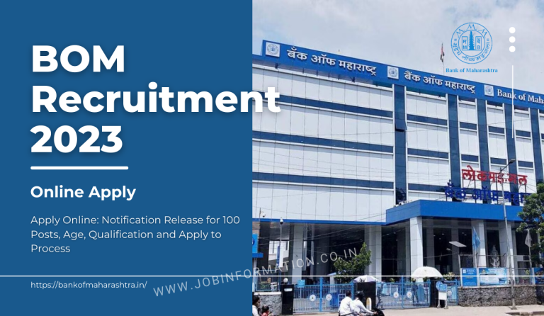 BOM Recruitment 2023 Apply Online: Notification Release for 100 Posts, Age, Qualification and Apply to Process