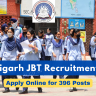 Chandigarh JBT Recruitment 2024 Out: Re-open Online Apply for 396 Posts, Eligibility and How to Apply,