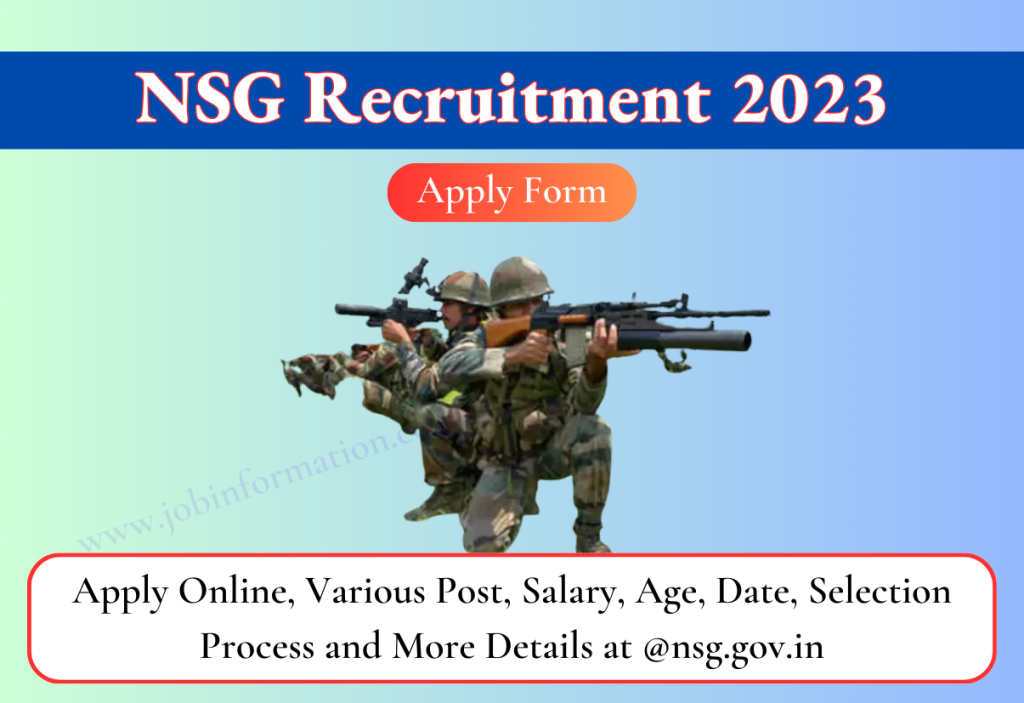 Nsg Recruitment 2023 Apply Online Various Post Salary Age Date