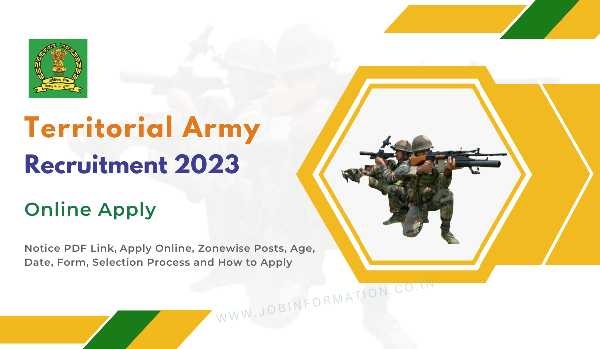 TA Army Recruitment 2023 Notice PDF Link, Apply Online, Zonewise Posts