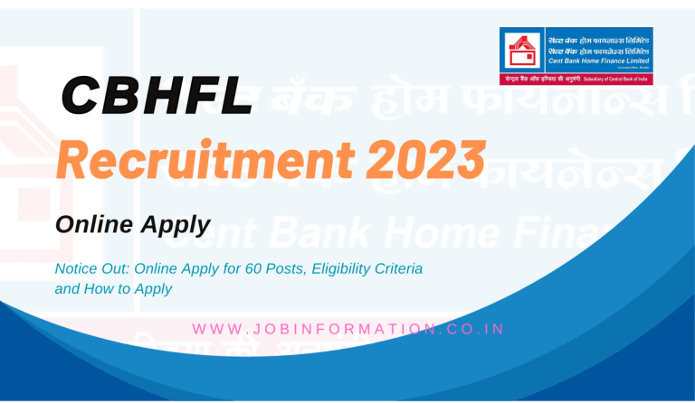 Cent Bank Home Finance Limited Recruitment 2023 Notice Out: Online Apply for 60 Posts, Eligibility Criteria and How to Apply