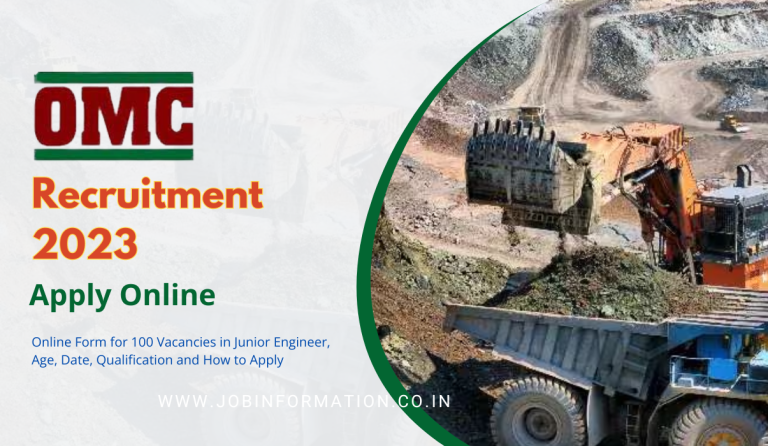 OMC Recruitment 2023 PDF Release: Online Form for 100 Vacancies in Junior Engineer, Age, Date, Qualification and How to Apply
