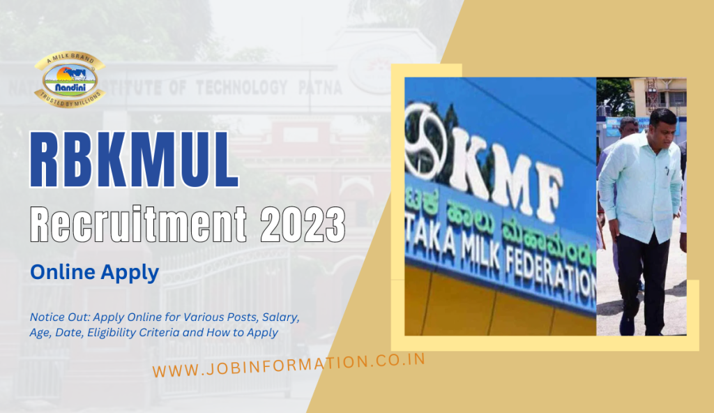 RBKMUL Recruitment 2023 Notice Out: Apply Online for Various Posts, Salary, Age, Date, Eligibility Criteria and How to Apply
