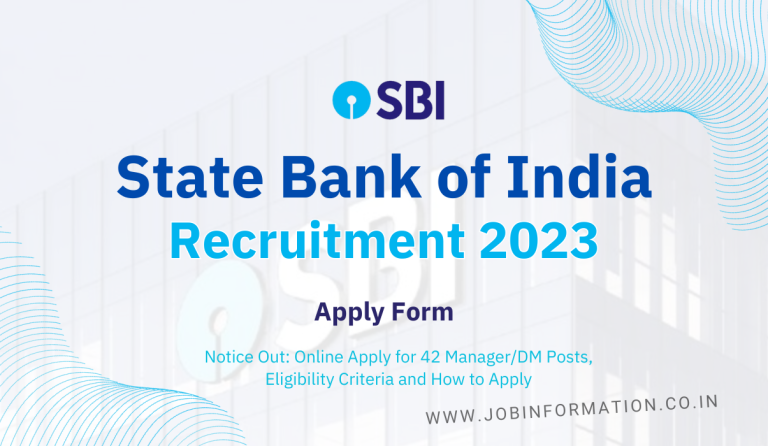 SBI Recruitment 2023 Notice Out: Online Apply for 42 Manager/DM Posts, Eligibility Criteria and How to Apply