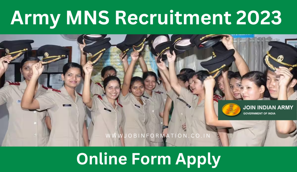 Army Military Nursing Service Recruitment 2023 Notification Out, Apply Online
